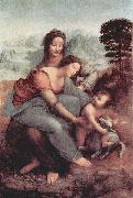 LEONARDO da Vinci Hl. Anna, Maria, Christuskind mit Lamm oil painting